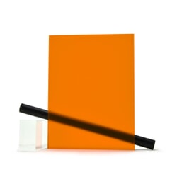 PMMA (Plexi) Orange mat ep 3 mm