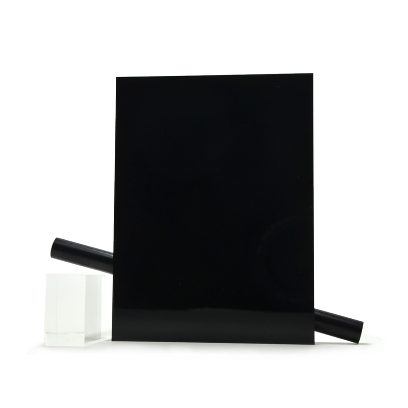 Plaque Satinglas Noir mat sur mesure ep 10 | Lacrylic-Shop plexiglass noire