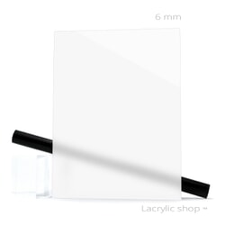 Plaque Plexiglass sur mesure (PMMA Coulé) Blanc WH02 ep 6 mm