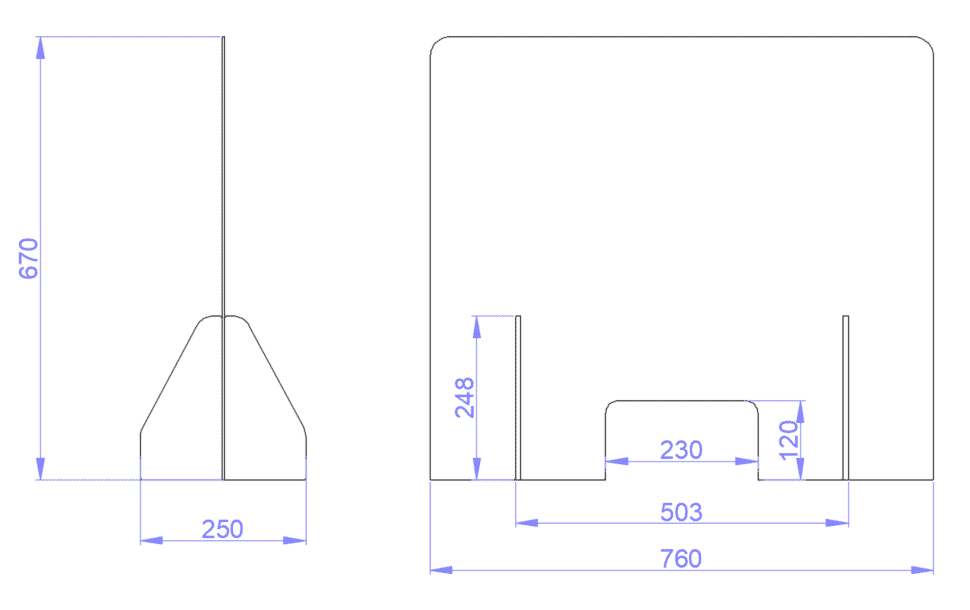 3 mm protection plexiglass de haute qualité Écran de Protection cloison de separation en plaque de plexiglass transparent 60x50cm / 3mm 3 mm plexiglas pour bureaux 