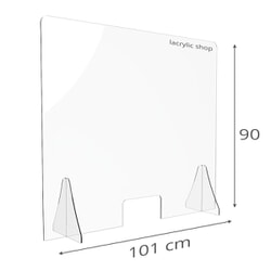 Séparateur Plexiglass Cloison Amovible 150x100 cm
