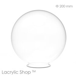 Sphère Plexiglass (PMMA) Incolore diam 200 mm