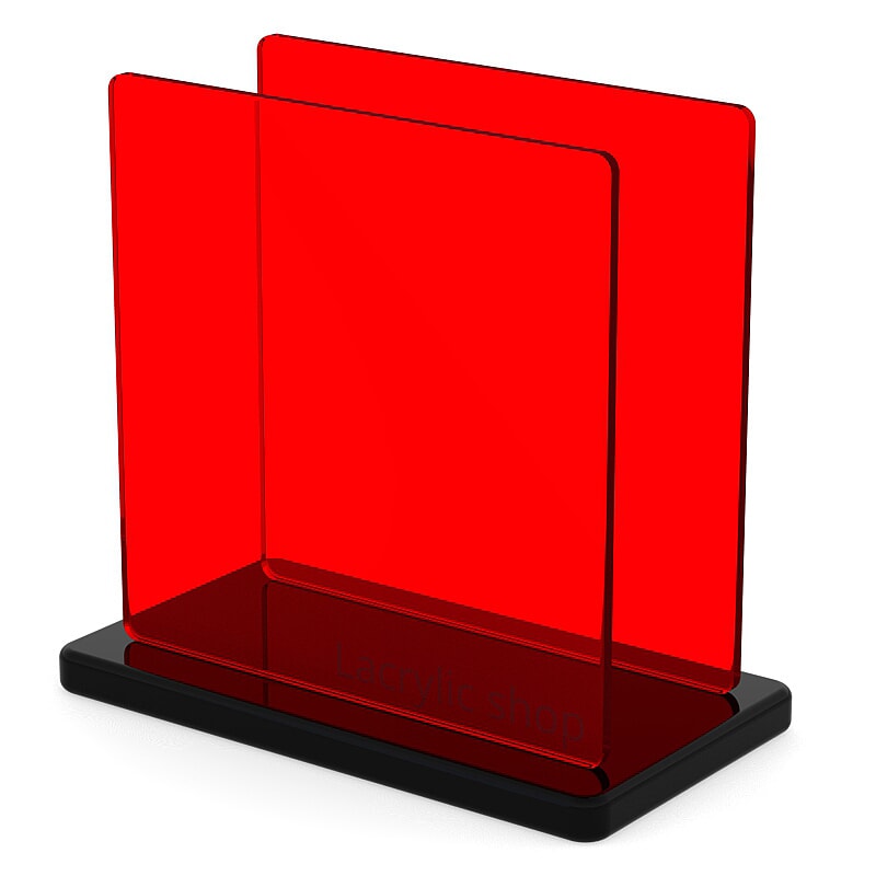 Plexiglass sur mesure Teinté Rouge ep 3 : Altuglas 100-12000