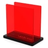 Plexiglass sur Mesure Rouge Fluo ep 3 mm