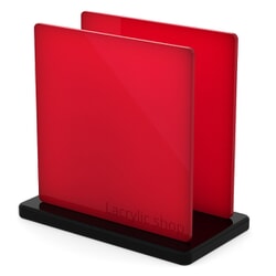 Plexiglass sur mesure Rouge Opal ep 3 mm ref Perspex 4403