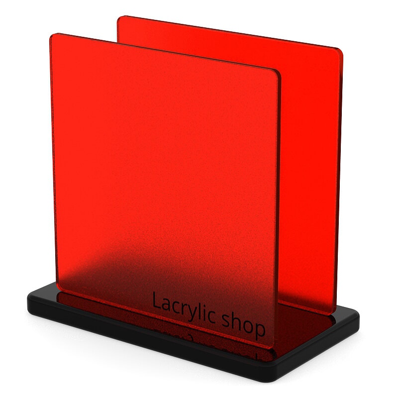 Plaque plexiglass rouge teinté 5mm