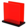 Plexiglass sur Mesure Rouge Fluo Mat ep 5 mm