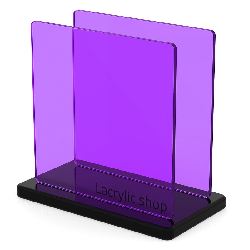 Plexiglass sur mesure Teinté Violet ep 3 : Setacryl 1231