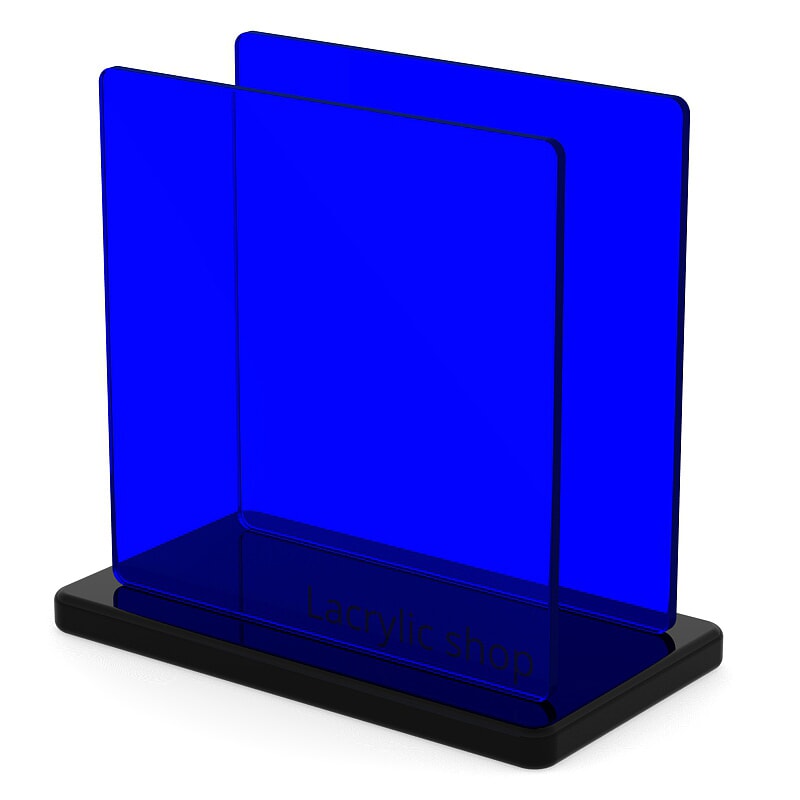 Plaque Plexiglass Teinté Bleu ep 3 | Altuglas 100-13000 (≈ Setacryl 1072, Perspex 7703, Plexiglas 5C01)