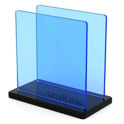 Plaque Plexiglass Bleu Fluo ep 3 | Perspex 7T97 (≈ Setacryl 1161, Altuglas 127-33006, Plexiglas 5C50)
