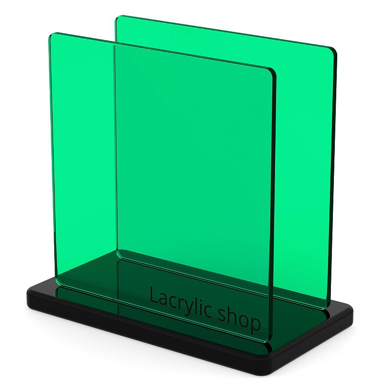 Plaque Plexiglass Teinté Vert Foncé ep 3 | Altuglas 100-14000 (≈ Setacryl 1059, Perspex 6600)