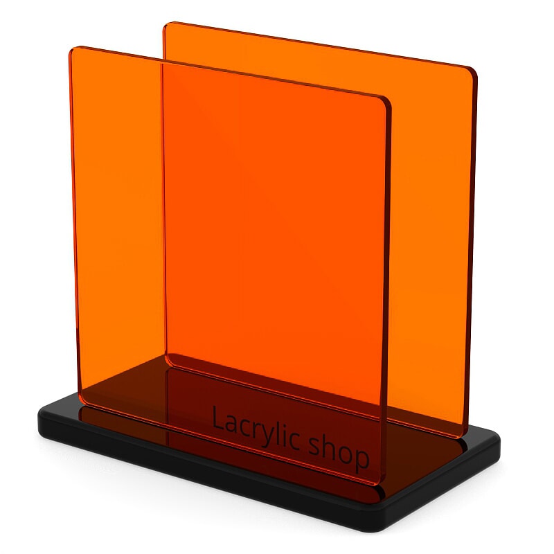 Plaque Plexiglass Teinté Orange ep 3
