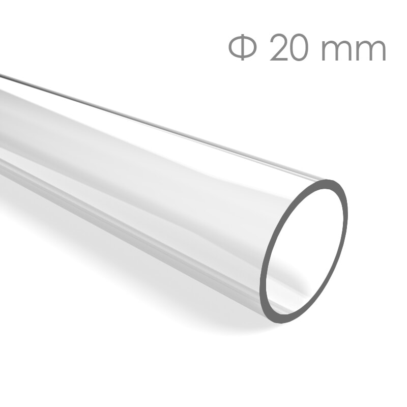 Tube Plexiglass Transparent ep 20 mm