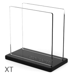 Plaque Plexiglass transparente adhésive 1 face 21x14,5cmx 3mm